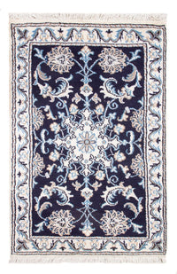 Tapis persan - Nain - Royal - 90 x 60 cm - bleu foncé