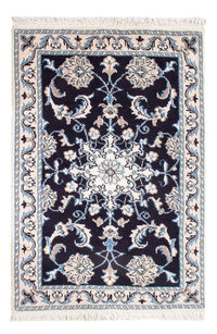 Tapis persan - Nain - Royal - 90 x 60 cm - bleu foncé