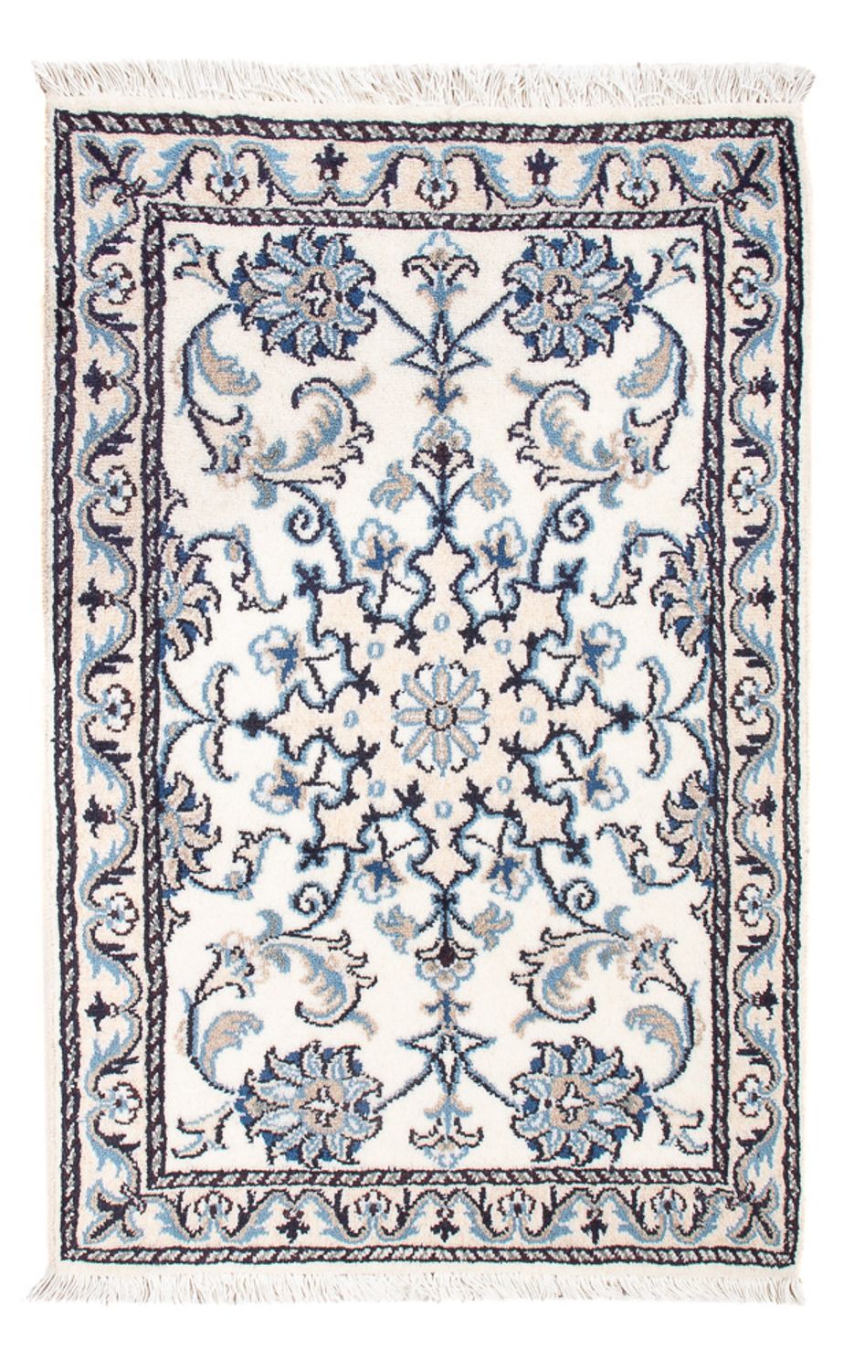 Perserteppich - Nain - Royal - 90 x 60 cm - creme