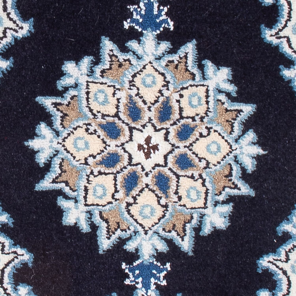 Perserteppich - Nain - Royal - 60 x 40 cm - dunkelblau