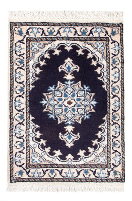 Perserteppich - Nain - Royal - 60 x 40 cm - dunkelblau