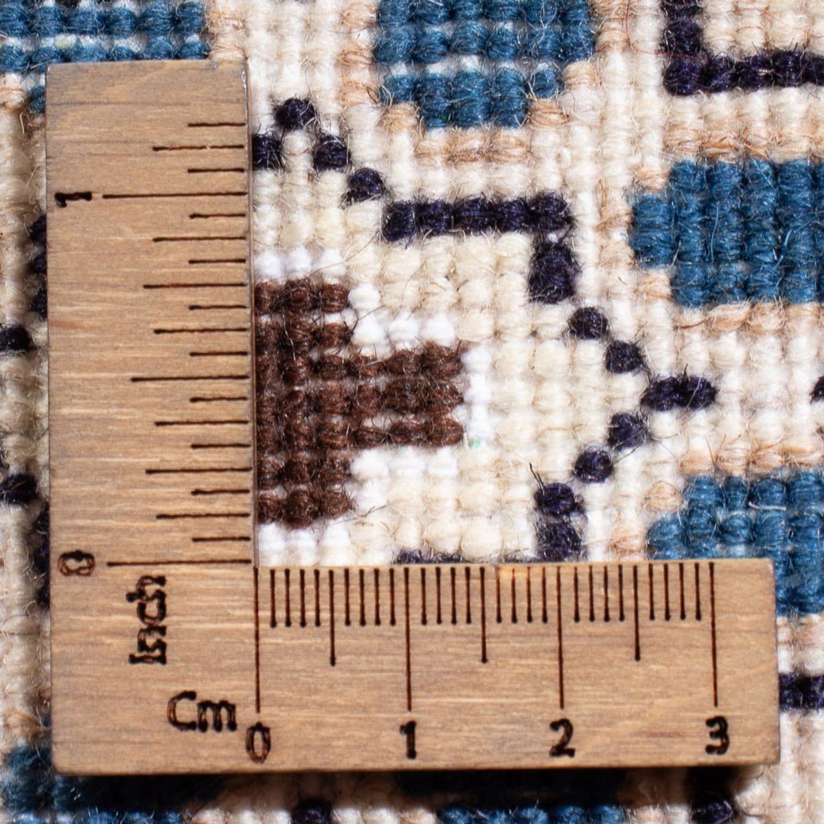 Perserteppich - Nain - Royal - 60 x 40 cm - dunkelblau