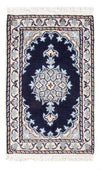 Tapis de Nain - 9La Tapis 40x60cm - Tapis persan - bleu foncé - Rectangle / Bleu foncé / 40 x 60 cm Rectangle
