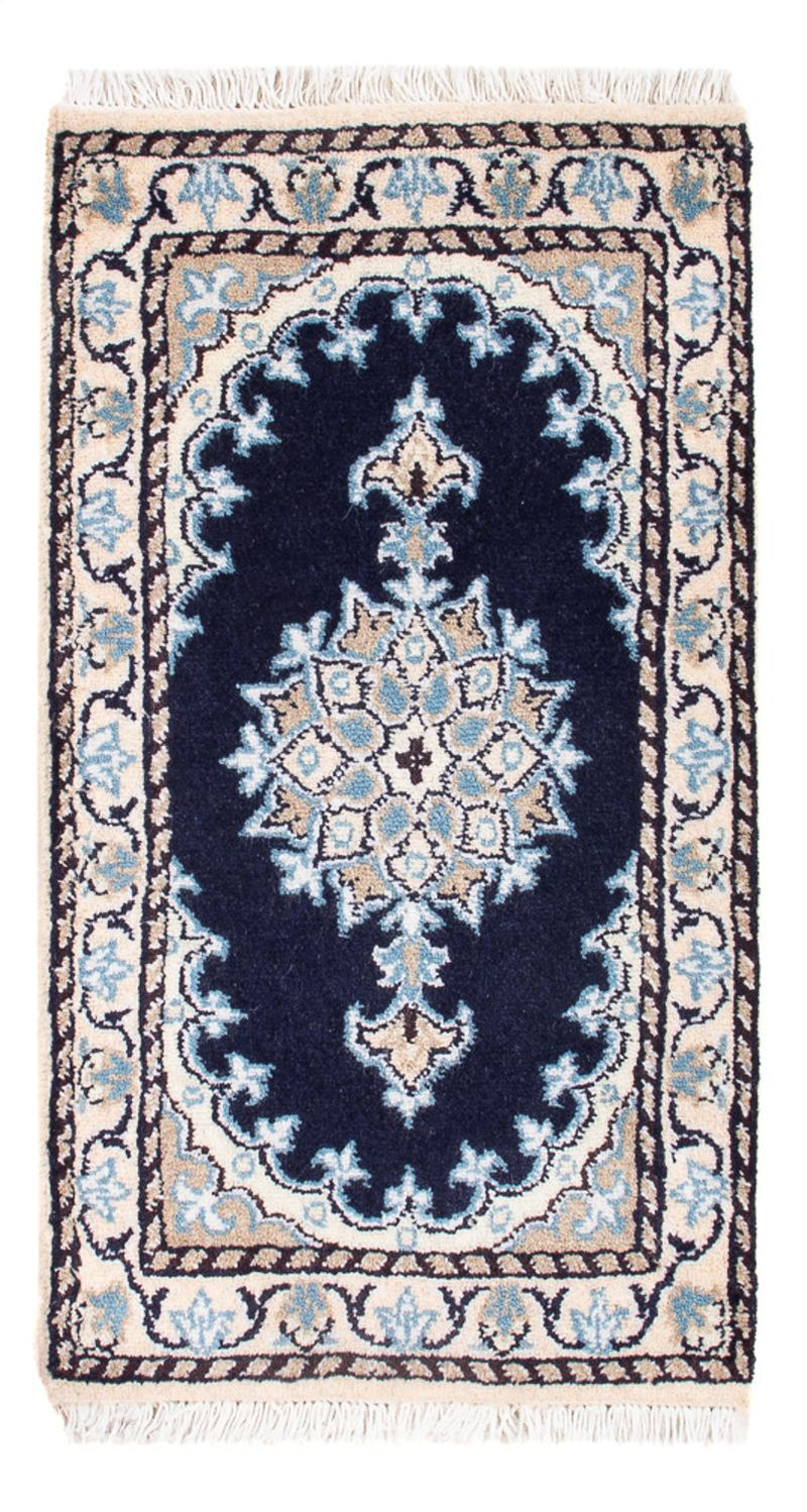 Perserteppich - Nain - Royal - 60 x 40 cm - dunkelblau