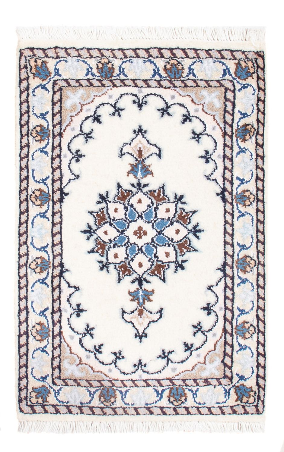 Perserteppich - Nain - Royal - 60 x 40 cm - creme