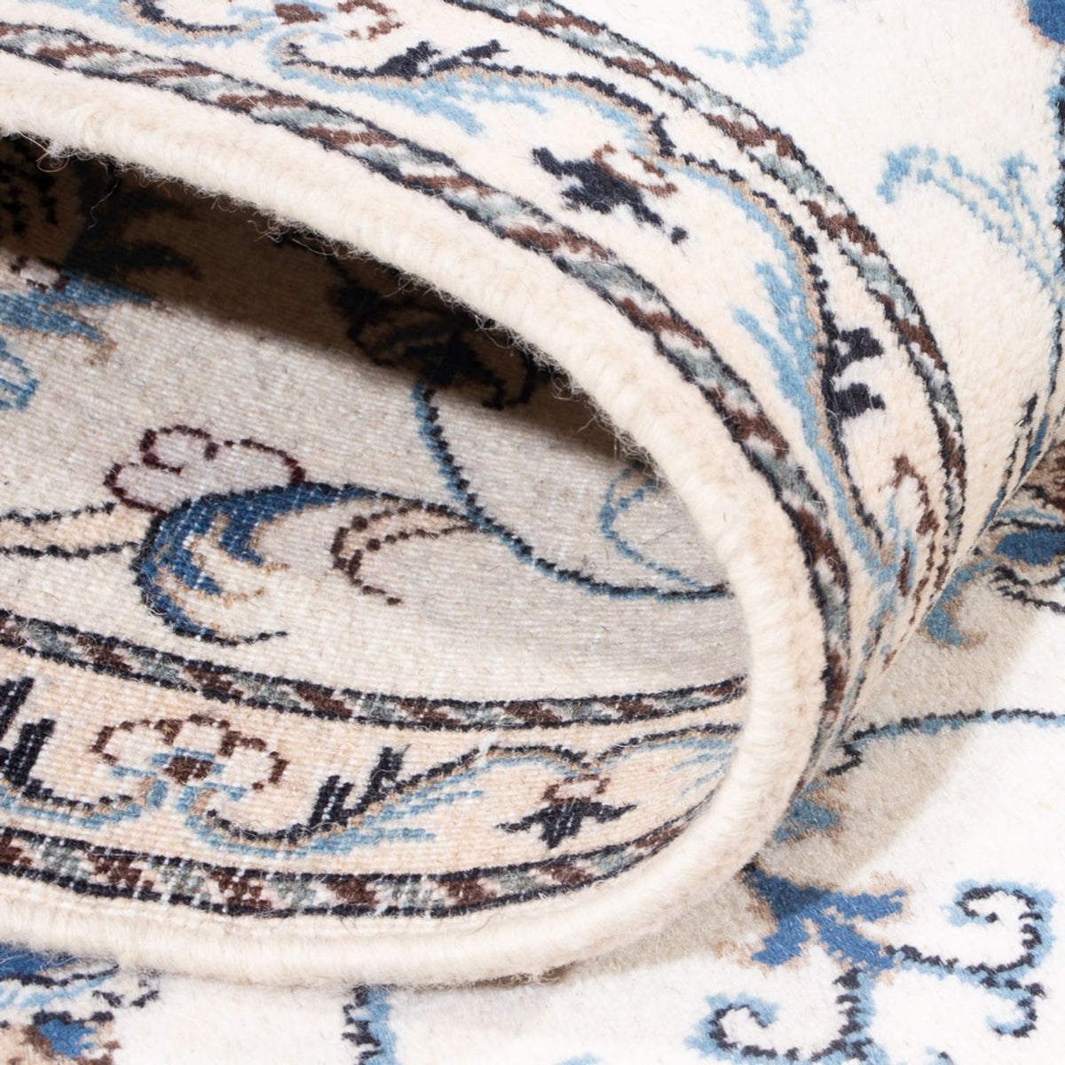 Läufer Perser - Nain - 286 x 77 cm - silber