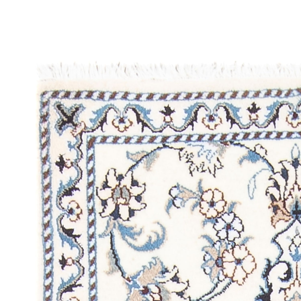 Läufer Perser - Nain - 194 x 80 cm - silber