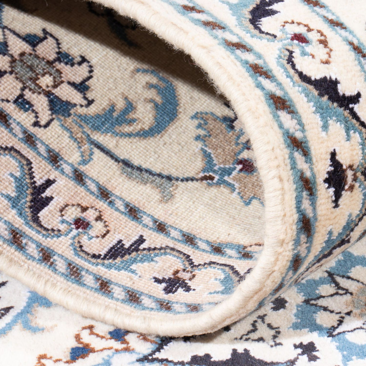 Läufer Perser - Nain - 194 x 80 cm - silber