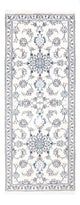 Läufer Perser - Nain - 196 x 77 cm - silber
