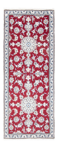 Tapis de couloir Tapis persan - Nain - 196 x 76 cm - rouge