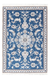 Tapis persan - Nain - 140 x 90 cm - bleu