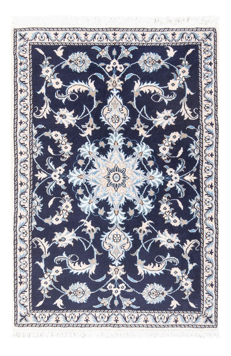 Perserteppich - Nain - 140 x 90 cm - dunkelblau