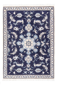Tapis persan - Nain - 140 x 90 cm - bleu foncé