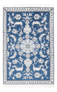 Tapis persan - Nain - 140 x 90 cm - bleu