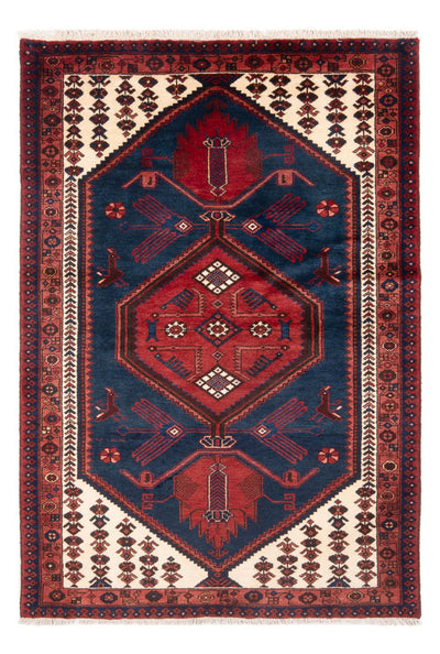 Hamadan Teppich 133x200cm - Perserteppich - blau