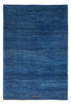 Gabbeh Persisch Teppich 116x180cm - Perserteppich Wollteppich - dunkelblau - Rechteckig / Dunkelblau / 116 x 180 cm Rechteckig