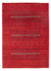 Tapis Gabbeh persan Tapis 125x185cm - Perserteppich Wollteppich - rouge - Rectangle / Rouge / 125 x 185 cm Rectangle