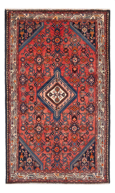 Hamadan Teppich 130x205cm - Perserteppich - rot