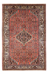 Tappeto Hamadan 125x200cm - Tappeto persiano - rosso - Rettangolo / Rosso / 125 x 200 cm Rettangolo