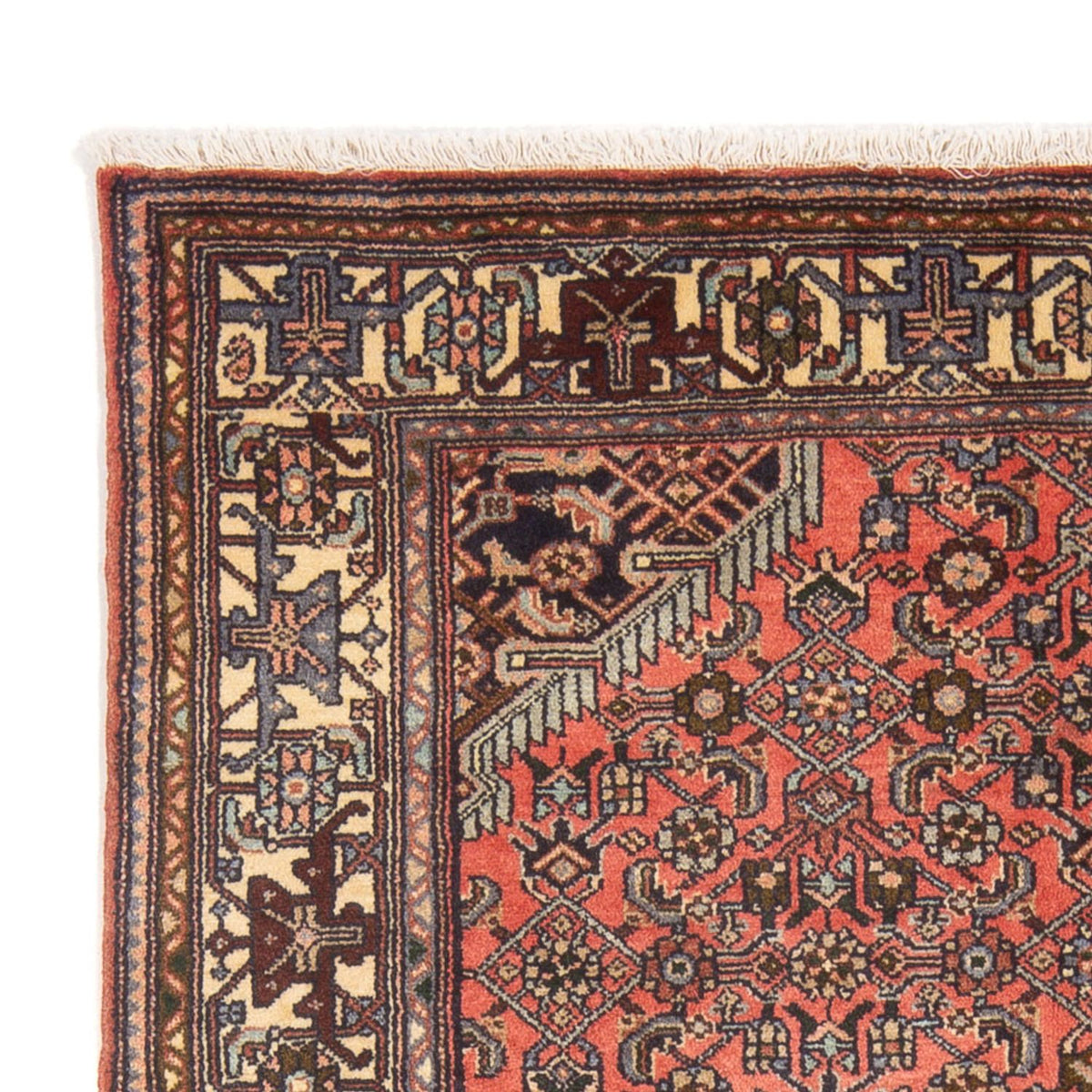 Hamadan Teppich 127x194cm - Perserteppich - rot