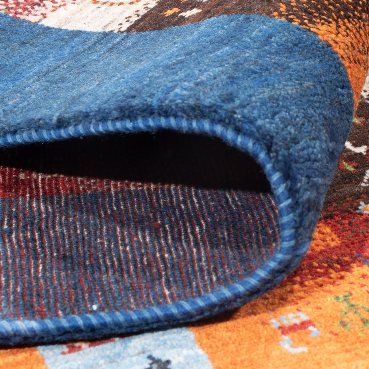 Gabbeh Teppich - Loribaft Perser - 254 x 178 cm - mehrfarbig