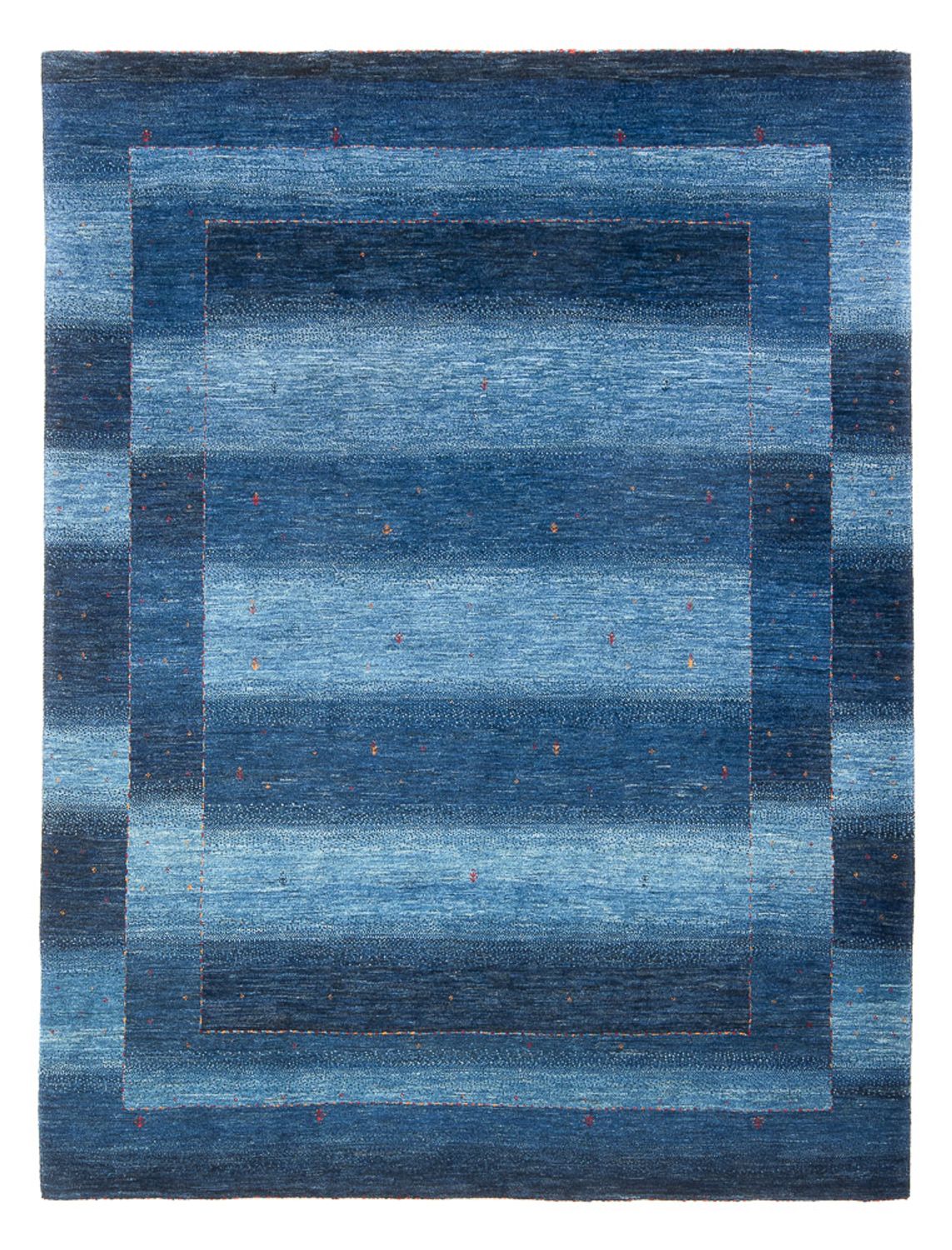Gabbeh Teppich - Loribaft Perser - 232 x 179 cm - seeblau