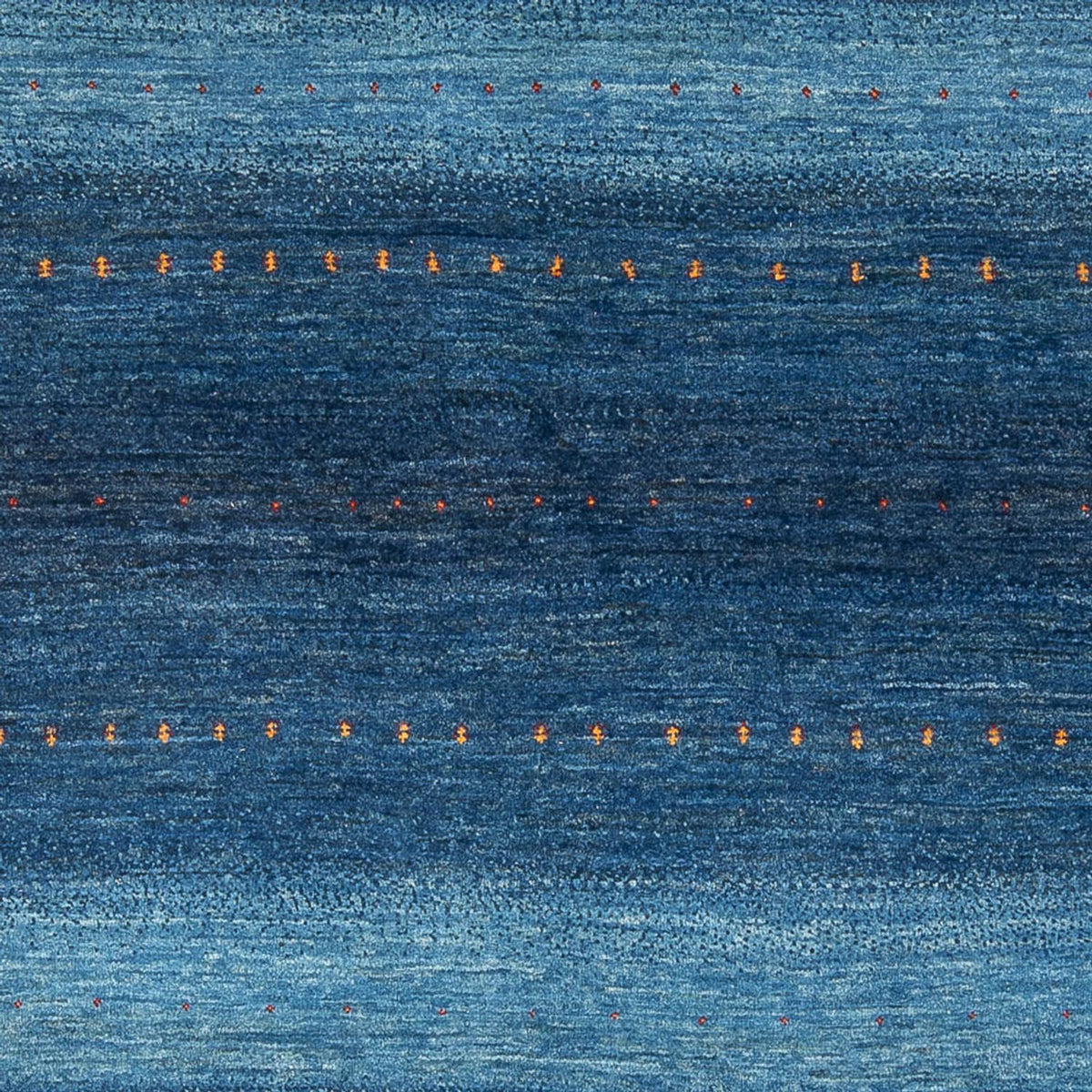 Gabbeh Teppich - Loribaft Perser - 241 x 180 cm - seeblau