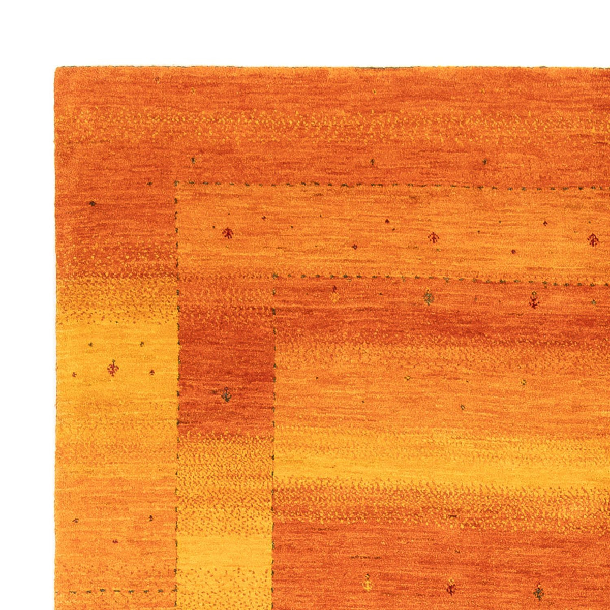 Gabbeh Teppich - Loribaft Perser - 238 x 183 cm - gold