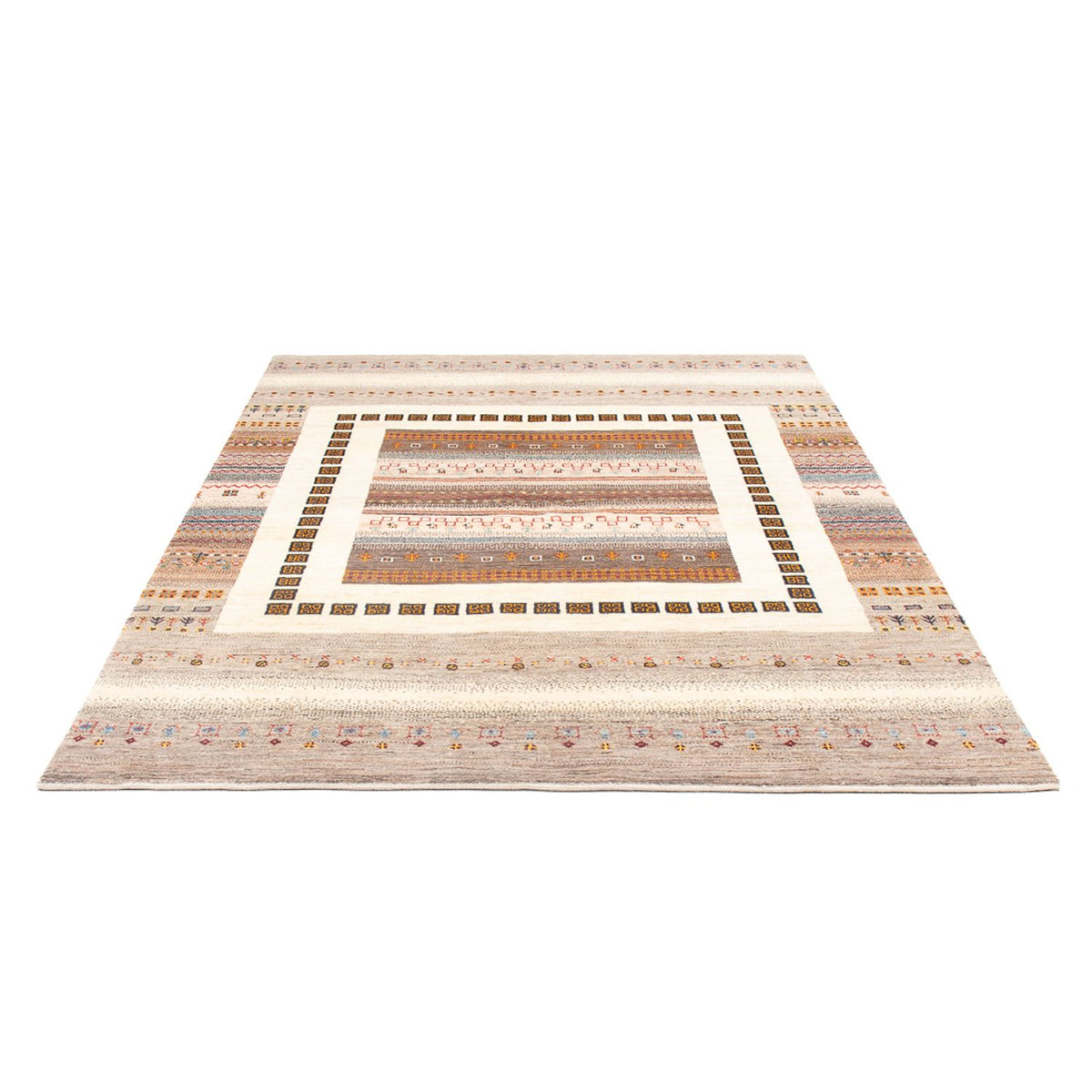 Gabbeh Teppich - Loribaft Perser - 226 x 160 cm - mehrfarbig