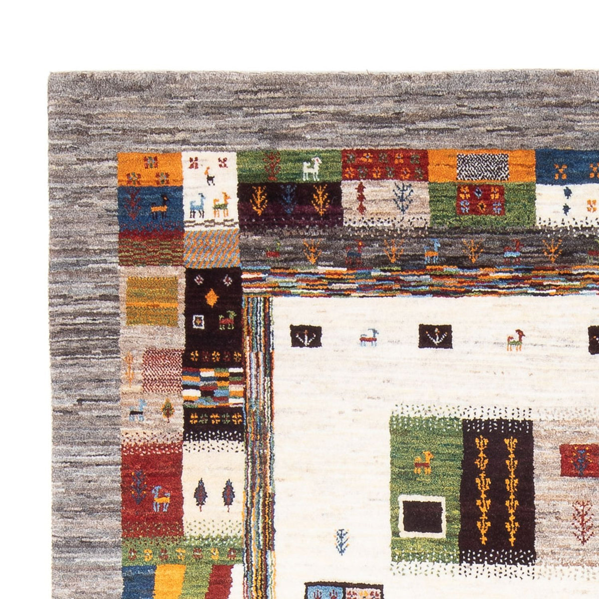 Gabbeh Teppich - Loribaft Perser - 258 x 178 cm - mehrfarbig