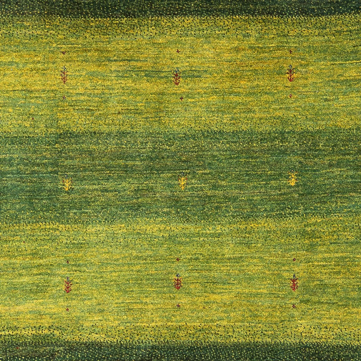 Gabbeh Teppich - Loribaft Perser - 243 x 166 cm - dunkelgrün