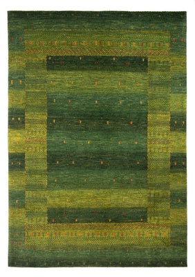 Gabbeh Teppich - Loribaft Perser - 297 x 200 cm - dunkelgrün
