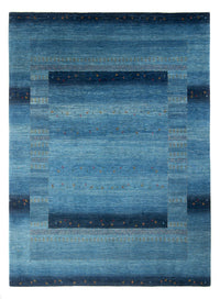 Tapis Gabbeh - Loribaft Persan - 300 x 214 cm - bleu de mer