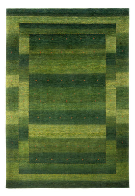 Gabbeh Teppich - Loribaft Perser - 306 x 212 cm - grün