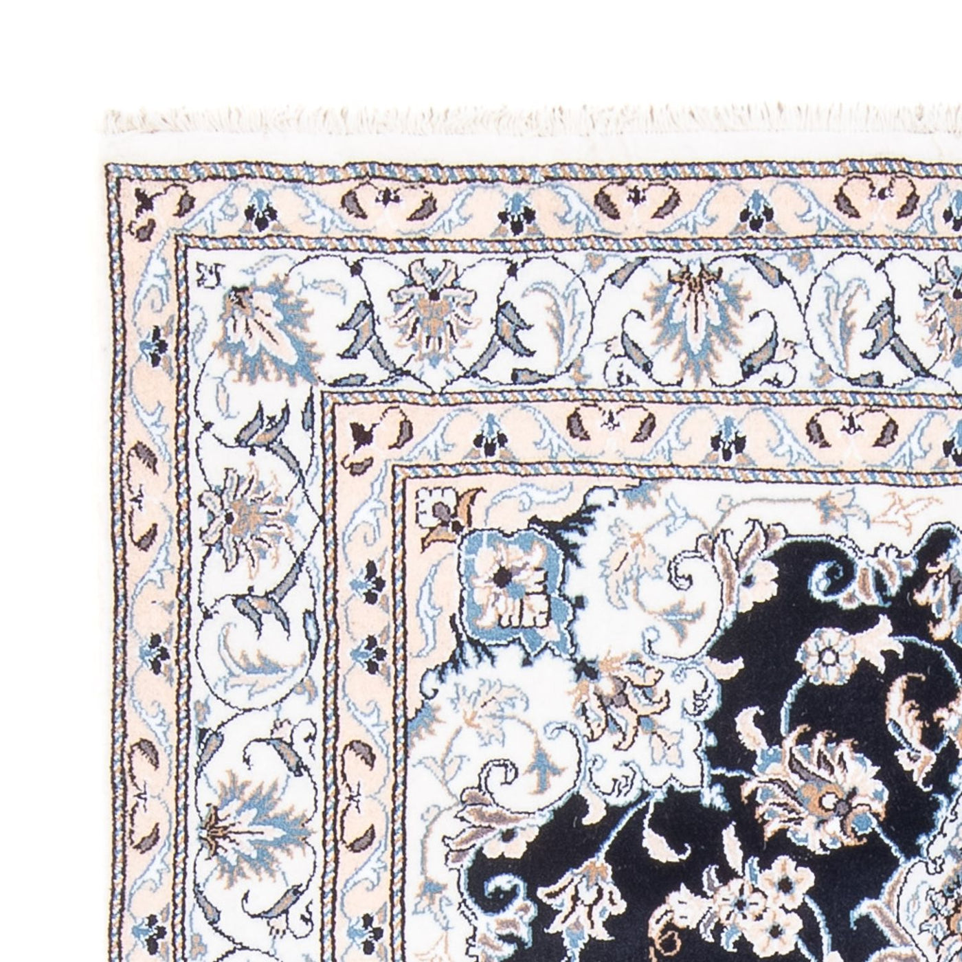 Perserteppich - Nain - Royal - 202 x 145 cm - dunkelblau