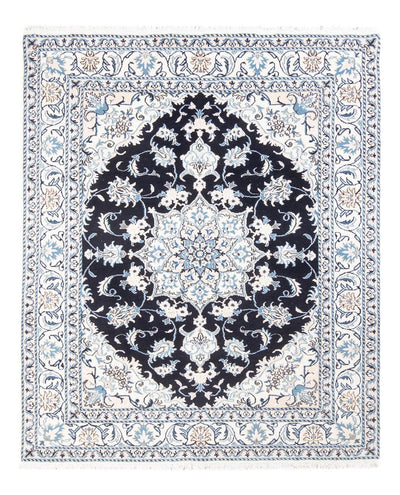 Nain - 9La Tappeto 148x195cm - Tappeto persiano - blu scuro