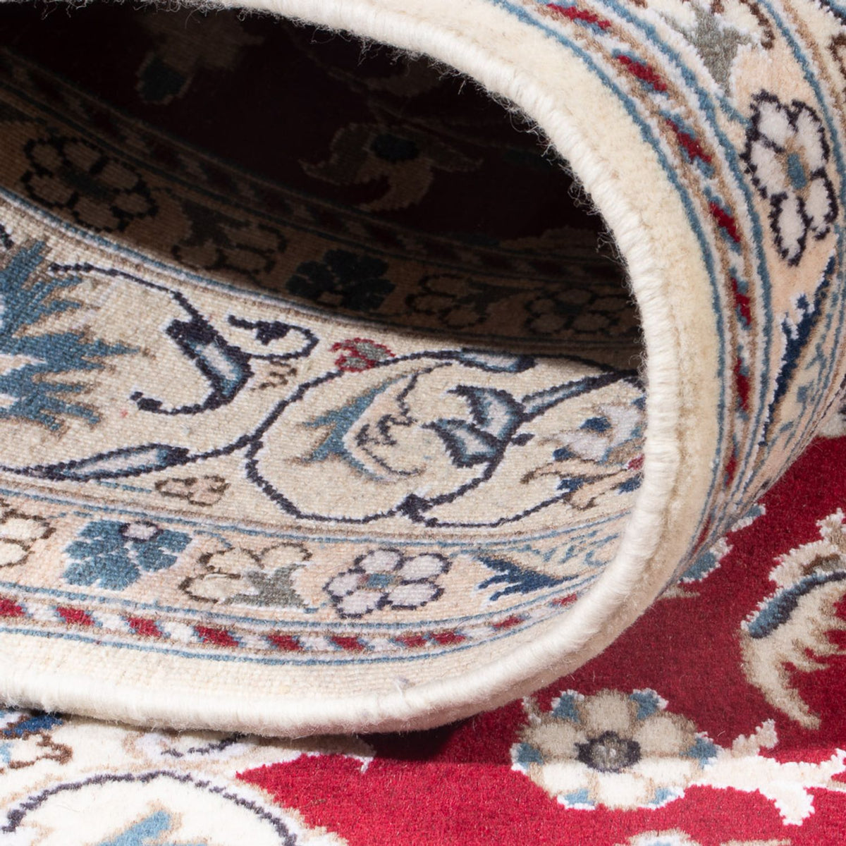 Perserteppich - Nain - Royal - 197 x 142 cm - rot