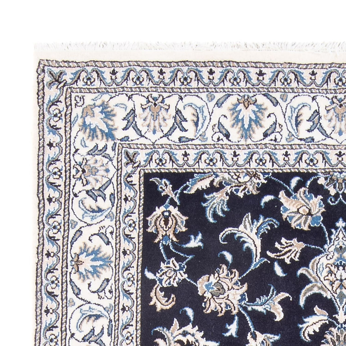Perserteppich - Nain - Royal - 212 x 146 cm - dunkelblau