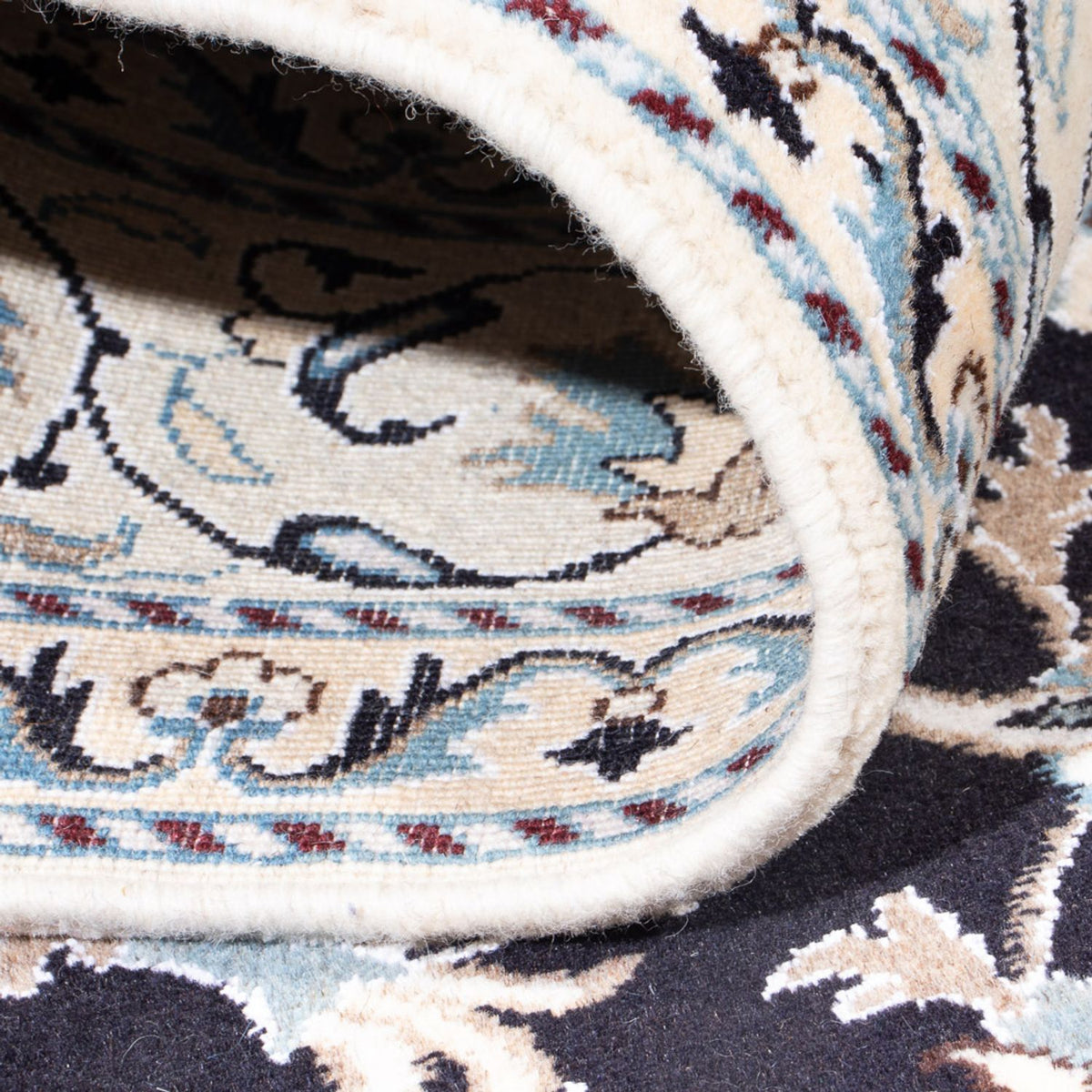 Perserteppich - Nain - 234 x 166 cm - dunkelblau