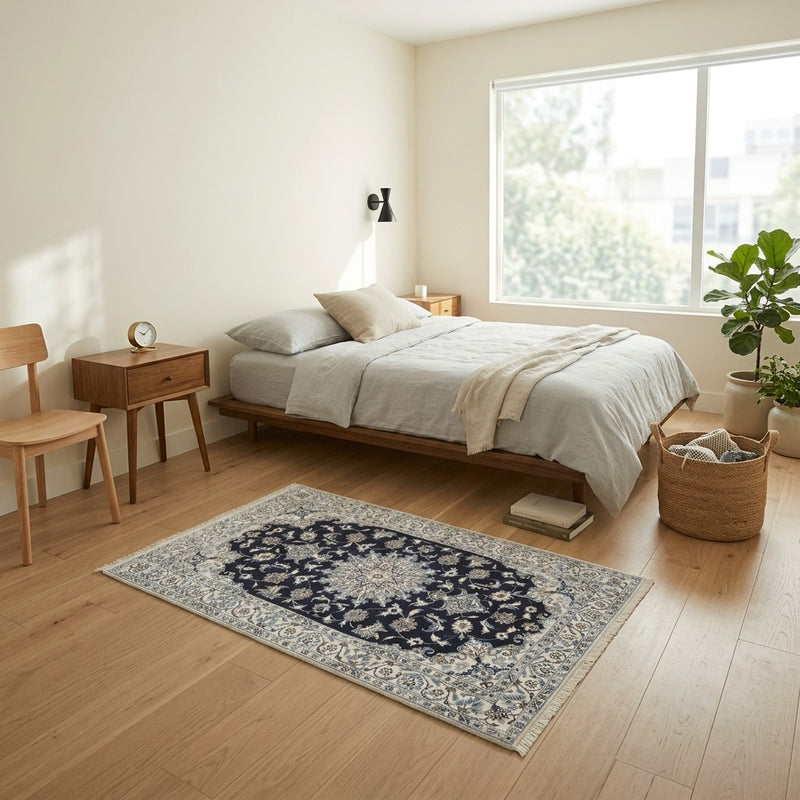 Nain Tapis 120x200cm - Tapis persan - bleu foncé