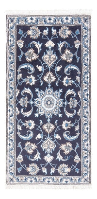 Tapis persan - Nain - 138 x 69 cm - bleu foncé