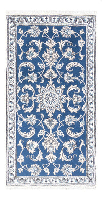 Tapis persan - Nain - 141 x 72 cm - bleu