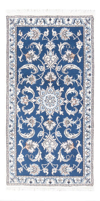 Tapis persan - Nain - 140 x 70 cm - bleu