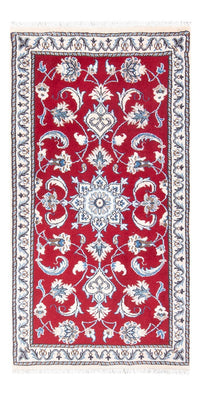 Tapis persan - Nain - 137 x 71 cm - rouge