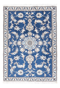 Tapis persan - Nain - 135 x 89 cm - bleu