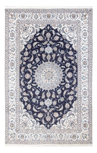 Tapis persan - Nain - 301 x 197 cm - bleu foncé