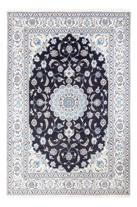 Tapis persan - Nain - 297 x 198 cm - bleu foncé