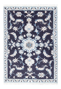 Tapis persan - Nain - 135 x 92 cm - bleu foncé
