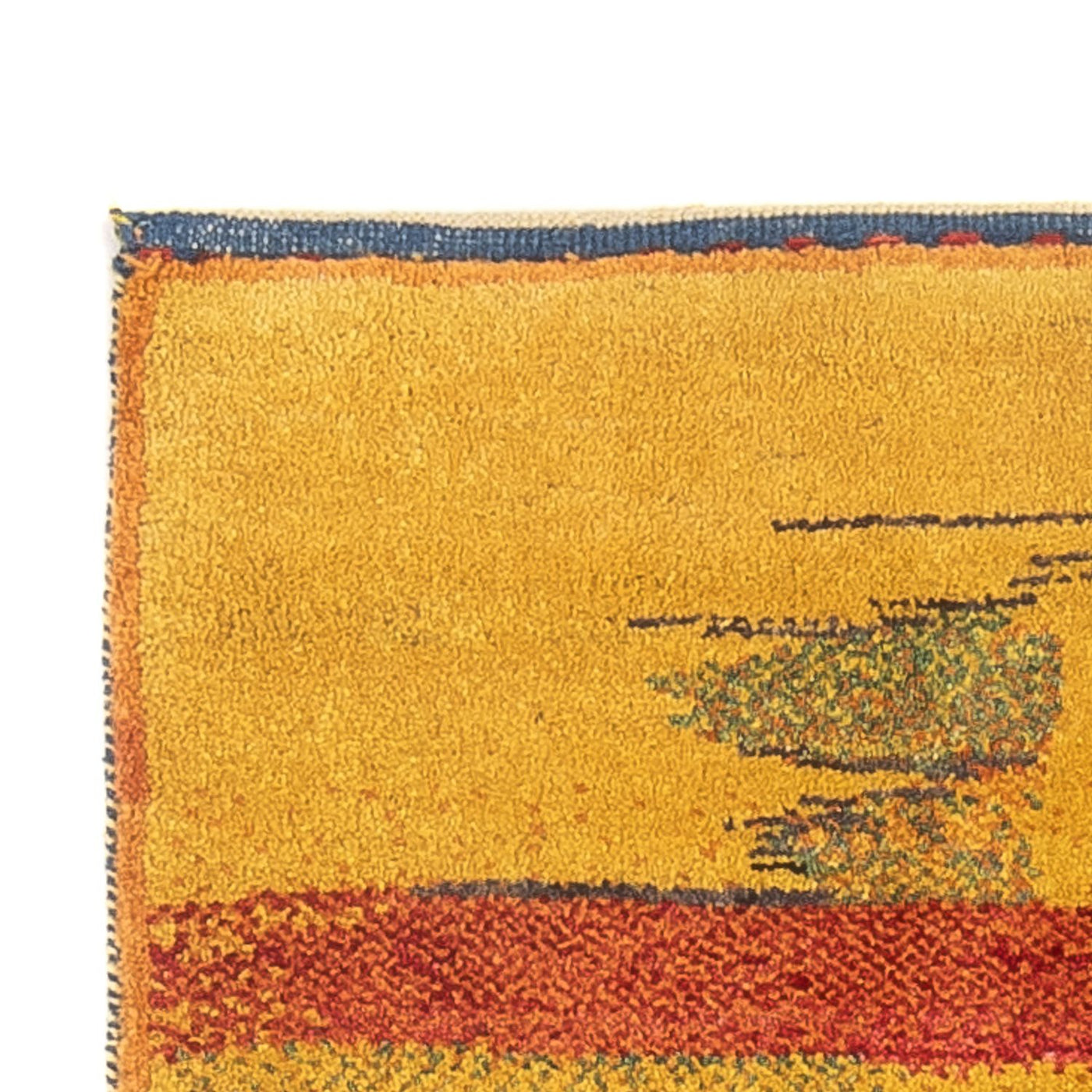 Gabbeh Persisch Teppich 213x85cm - Perserteppich Wollteppich