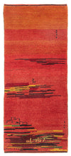 Gabbeh Persisch Teppich 83x200cm - Perserteppich Wollteppich - Läufer / Mehrfarbig / 83 x 200 cm Läufer